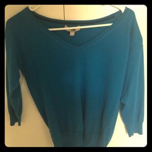 Blue sweater , half sleeves, lightweight